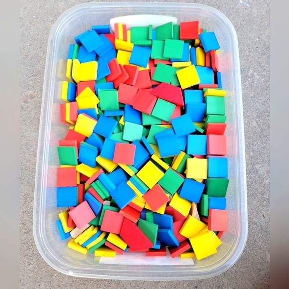Learning Resources Square Color Tiles, Counting, SortingToy, Set of 400 - Picture 3 of 3